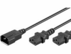 MicroConnect Napájecí kabel C13x2 - C14, 1,2 m (PE061312)