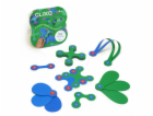 Stavebnice CLIXO Itsy Green & Blue - magnetická, 18 kusů