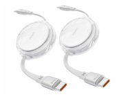 iOttie kábel 100W Retractable USB-C Cable 2 Pack - White
