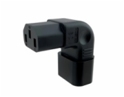 Adaptér vertikálně úhlový IEC C13 na IEC C14 napětí 230V, 10A
