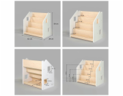 BusyKids Stojan na knihy bílý