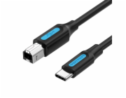 Kabel pro tiskárnu USB 2.0 typ C samec na B samec 1 m