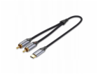 Audio kabel Vention USB-C na 2RCA samec 1m