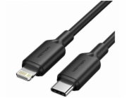 Kabel USB-C na Lightning 3A 480Mbps 1m ČERNÝ