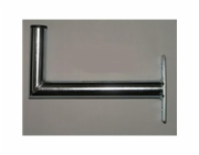 Držák antény na zeď, galvanický zinek, délka 25cm, průměr 3,2mm