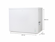 Pultový mrazák 2v1 - 293 litrů - bílá - PRIMO PR188DVK