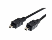 Kabel PremiumCord Firewire 1394 4pin-4pin M/M 3m, černý