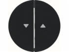 Berker Double Key se Symbol Arrow R.1/R.3 Black (16252045)