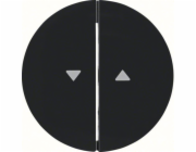 Berker Double Key se Symbol Arrow R.1/R.3 Black (16252045)