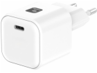 Techly Nabíječka GaN USB-C 65W PD3.0 PPS do zásuvky, bílá