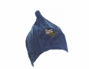 Bavlněná čepice do sauny s obrázkem vany, modrá