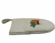 Rukavice do sauny FLAMMIFERA, 29,5 x 22,5 cm, bílá