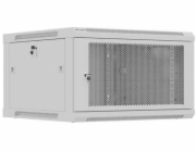 Lanberg Cabinet MONTÁŽNÍ RACKOVÁ SKŘÍŇ NÁSTĚNNÁ 19 6U 600X600 ŠEDÉ PERFOROVANÉ DVEŘE (PLOCHÉ BALENÍ)