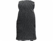 Saunová zástěra Rento, 145 x 85 cm, černo/šedá