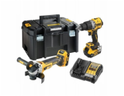 DeWalt DCK2026P2T-QW Kombinovaná sada DCD805 + DCG405, 18 V XR 2×5,0 Ah černá, žlutá