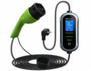 Qoltec 52436 Mobilní nabíječka do auta s 2v1 nastavením typu 2 | 11kW | 400V | Wifi | TUYA | SMART LIFE | LCD | Přenosná | 5m