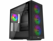 EVOLVEO Scorpio, Big Tower/4x ARGB/sklo+mřížka