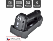 Virtuos HW-857 CCD 2D průmyslová, čtečka, bezdrátová, USB, tmavě šedá