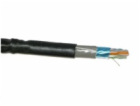 PLANET kabel FTP, drát, 4pár, Cat 6, PE+PVC venkovní dvou...