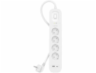 Belkin Surge Socket 4-fold + USB-A+C,525J,18W,2m SRB001vf...
