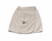 Saunová zástěra NAMU TEKSTILE, 75x140cm písková