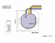 Zásuvka, USB A+C nabíječka Liregus Retro, černá