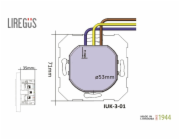 Zásuvka, USB A+C nabíječka Liregus Epsilon, černá