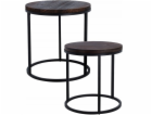 Stolek odkládací kulatý sada 2 ks pr. 38 / 43 cm KO-AAE44...