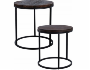 Stolek odkládací kulatý sada 2 ks pr. 38 / 43 cm KO-AAE442390