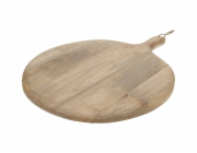 Kulaté prkénko na krájení nebo servírování s rukojetí 60 x 47 cm KO-A50100060