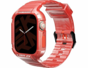 Skinarma pásek+pouzdro Saido 2v1 Apple Watch 45/44mm červené