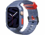 Skinarma strap+pouzdro Saido 2v1 Apple Watch 45/44mm tmavě modrá/tmavě modrá