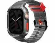 Pásek Skinarma + pouzdro Saido 2v1 Apple Watch 45/44mm kouř/kouř