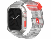 Skinarma strap+pouzdro Saido 2v1 Apple Watch 45/44mm průhledné/čiré