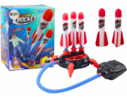 LeanToys Herní trojitý odpalovač katapult rakety pěnová pumpa