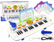 LeanToys Elektrické piano klávesnice pro děti Blue Notes USB MP3 LEAN Toys