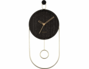 Nástěnné hodiny se zlatými ručičkami, SWING, O 20 cm
