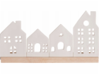 4Living Porcelánový svícen město, 30 x 8 x 16 cm