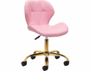 Activeshop Kosmetická stolička QS-06G zlato-růžová