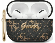 Guess Guess GUA2PG4GPK Kryt na AirPods 1/2 černý/černý 4G háček