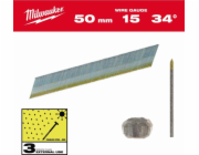Milwaukee MILWAUKEE DOKONČOVACÍ ČEPY, 15G, HLAVICE TYPU D 50mm INOX PRO M18 CN15GA /2500 ks.