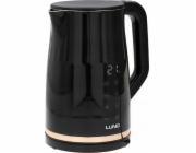 Toya LUND Elektrická konvice 1,7 l, regulovaná teplota, černá