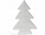 Home Styling Collection Dekorativní látkový vánoční stromeček s LED diodami, 30 cm