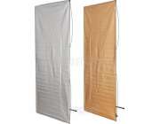 Aurora Aurora 2v1 panelový povrch 100x180cm stříbrná/zlatá