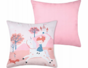 Beliani Dekorativní polštář do dětského pokoje CYRIELLE, růžový, 40 x 40 cm