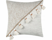 NoName ZIANA boho dekorační polštář s třásněmi, 45 x 45 cm