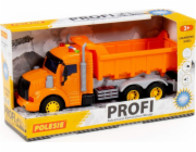 Polesie Polesie 86297 Profi  sklápěč s pohonem, oranžový, světelná, zvuková karoserie v krabici