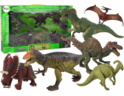 LeanToys Figurka dinosaura Velká sada 6 figurek dinosaurů Prehistorické exempláře