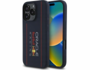 Red Bull Silikonový kryt RBHMP16X24SIOLRV pro iPhone 16 Pro Max 6.9, tmavě modrá/tmavě modrá, s vertikálním logem a MagSafe
