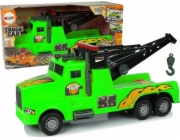 LeanToys Auto Nákladní Auto Odtahovka Silniční Asistence 1:10 Zelená Line